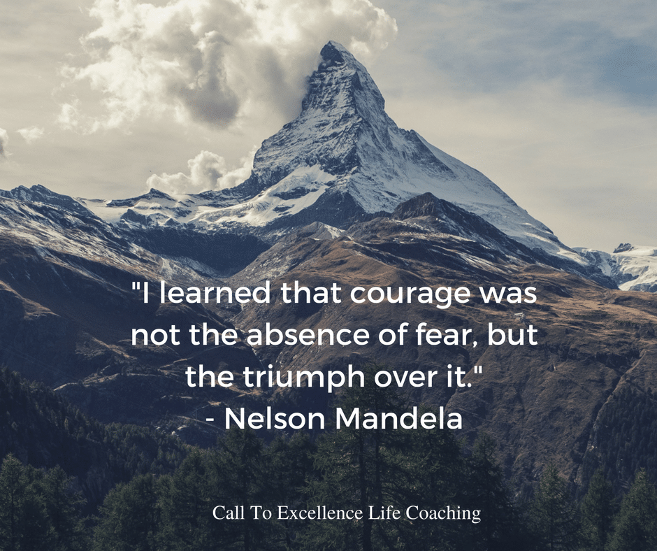 “I learned that courage was not the absence of fear, but the triumph over it. " - Nelson Mandela